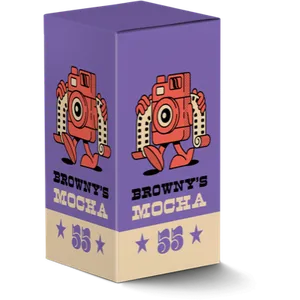 The original Browny’s 55 Mocha package
