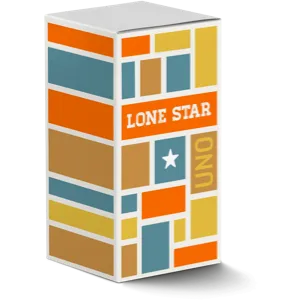 The original Lone Star Uno package