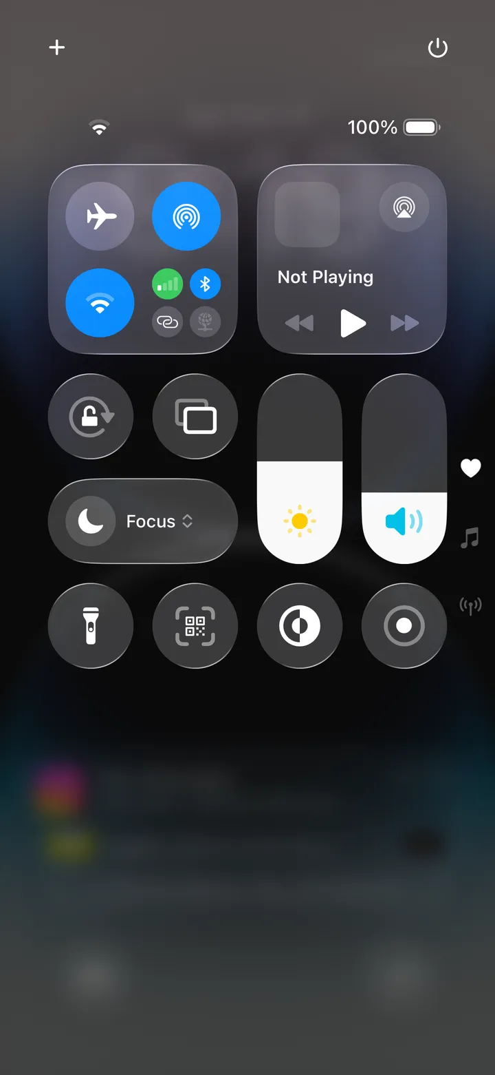 Step 2: In Control Center