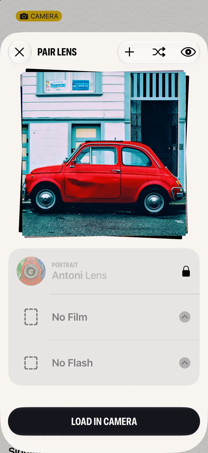 Step 4: Pick a film and a flash