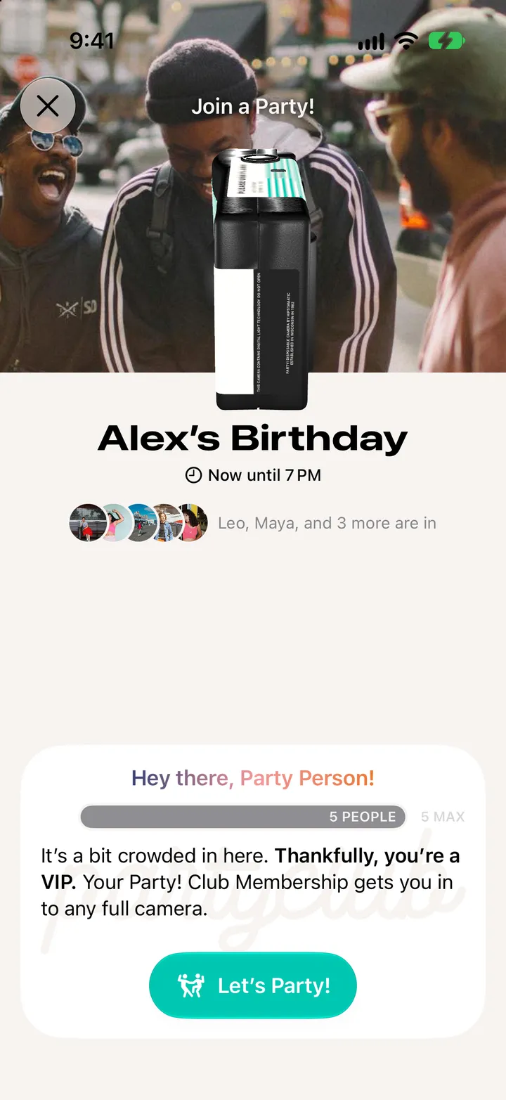 Step 4: Walk into full parties