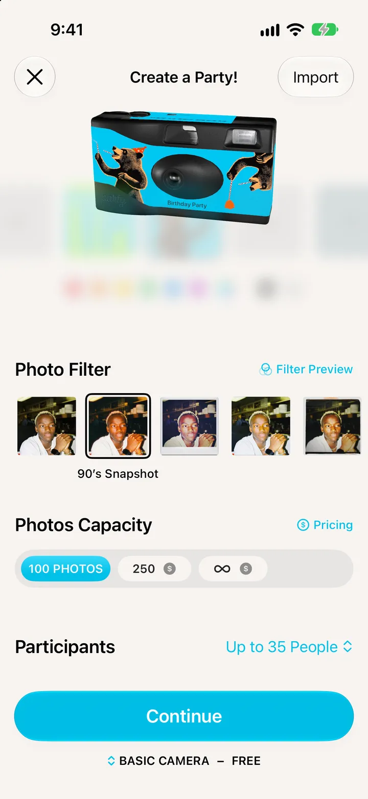 Step 5: Pick the look, then tap Continue
