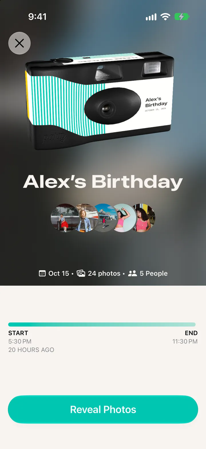 Step 3: Tap Reveal Photos