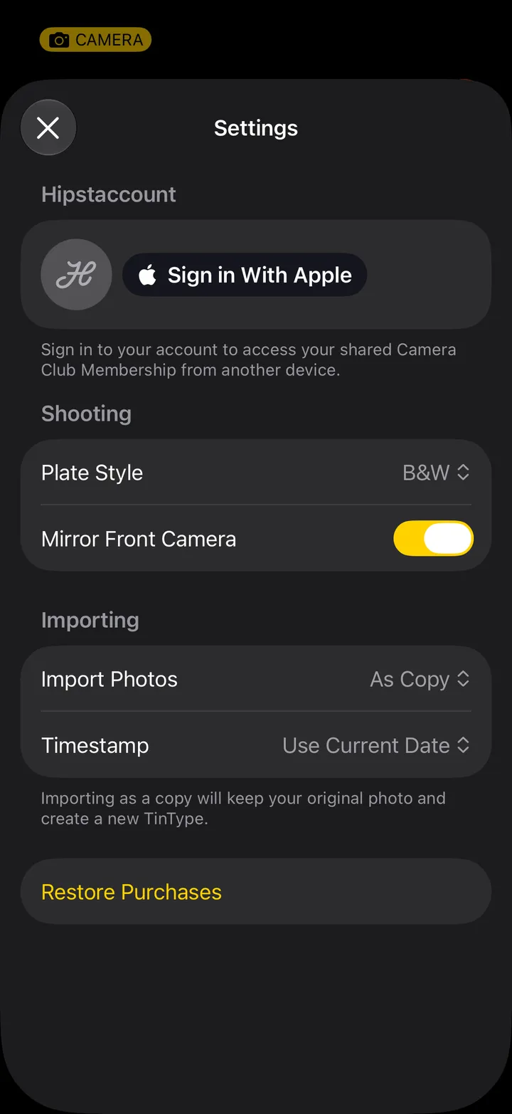Step 4: Turn Mirror Front Camera on or off